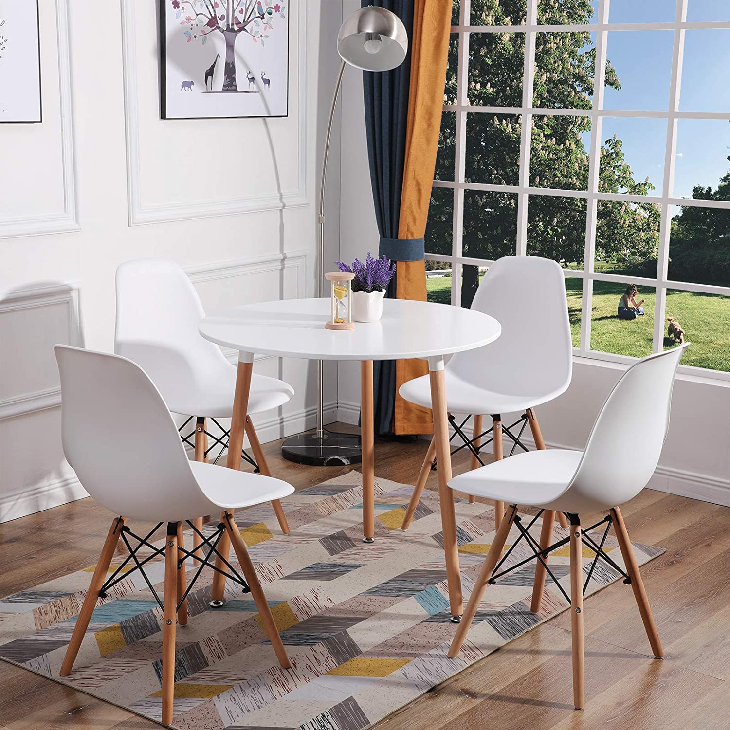 Table à manger ronde Scandinave + Chaise – Designcraft